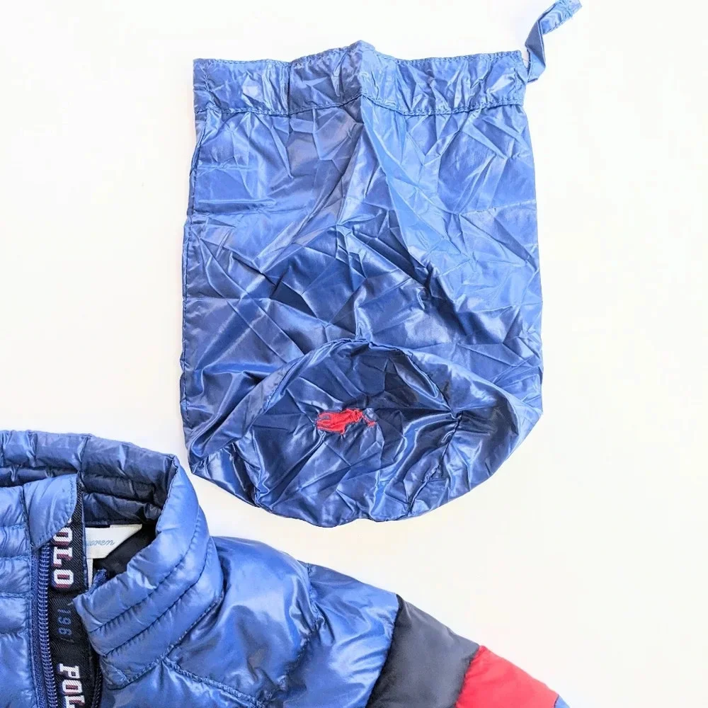 The Ralph Lauren Polo Baby Boy Packable Puffer Jacket with Storage Pouch